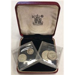 GREAT BRITAIN: George VI, 1936-1952, 4-coin set, 1954. UNC