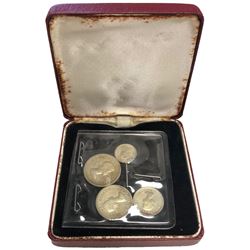 GREAT BRITAIN: Elizabeth II, 1952-, 4-coin set, 1963. UNC