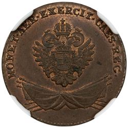 GALICIA & LUDOMERIA: Francis I, of Austria, 1792-1835, AE grosz, 1794. NGC MS63