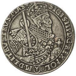 POLAND: Zygmunt III Vasa, 1589-1632, AR thaler (28.23g), 1628. VF
