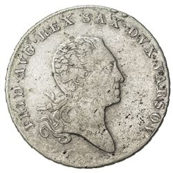 POLAND: Friedrich August I, of Saxony, 1807-1814, AR talar (22.55g), 1812. F-VF