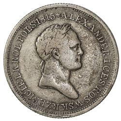 POLAND: Nicholas I, of Russia, 1825-1855, AR 2 zlote, 1830. F-VF