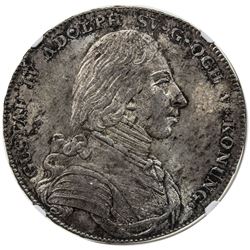 SWEDEN: Gustav IV Adolph, 1792-1809, AR riksdaler, 1805, NGC MS64