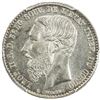 Image 1 : BELGIAN CONGO: Leopold II, 1885-1909, AR 50 centimes, 1887. PCGS MS65