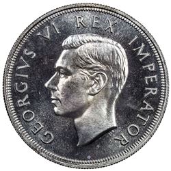 SOUTH AFRICA: George VI, 1936-1952, AR 5 shillings, 1947. PF