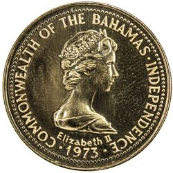 BAHAMAS: Elizabeth II, 1952, AV 150 dollars (8.17g), 1976. PF