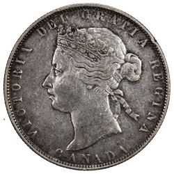 CANADA: Victoria, 1837-1901, AR 50 cents, 1871-H. VF