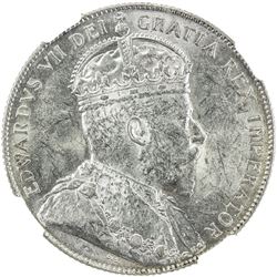 CANADA: Edward VII, 1901-1910, AR 50 cents, 1903-H. NGC AU58