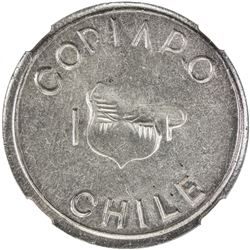 CHILE: Republic, AR peso, Copiapo Province, 1865. NGC AU53