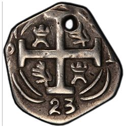 HONDURAS: Republic, AR 2 reales, Tegucigalpa, 1823. PCGS F