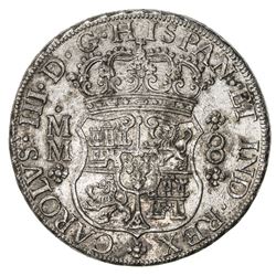 MEXICO: Carlos III, 1759-1788, AR 8 reales, 1762-Mo. EF