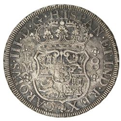 MEXICO: Carlos III, 1759-1788, AR 8 reales, 1771-Mo. EF