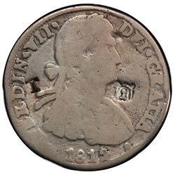 MEXICO: Fernando VII, 1808-1821, AR 8 reales, 1812-CA. PCGS VG8