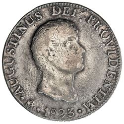 MEXICO: Augustin I Iturbide, 1822-1823, AR 8 reales, 1823-Mo. F-VF