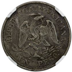 MEXICO: Revolutionary Issue, AR peso, Taxco, Guerrero, 1915. NGC VF35