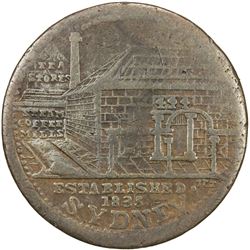 AUSTRALIA: AE penny token, 1853, KM-Tn192.1, Renniks-542, Andrews-431, Peek & Campbell Tea Stores