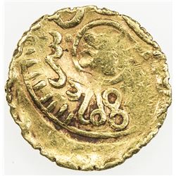 ALAWI SHARIF: 'Abd al-Rahman, 1822-1859, AV 1/2 bunduqi (1.66g), Fes, AH1248. VF