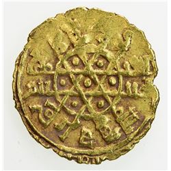FATIMID: al-Mustansir, 1036-1094, AV 1/4 dinar (1.03g), Siqilliya, AH(4)x5. EF