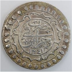 ALGIERS: Mahmud II, 1808-1839, AR 2 budju, Jazayir, AH1241. VF