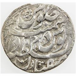 HOTAKI: Ashraf, 1724-1729, AR abbasi (4.33g), Isfahan, AH1140. VF-EF