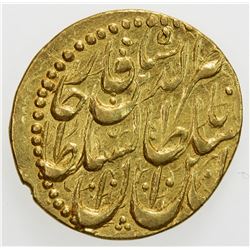 QAJAR: Nasir al-Din Shah, 1848-1896, AV toman (3.44g), Rasht, AH1269. EF