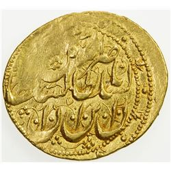 QAJAR: Nasir al-Din Shah, 1848-1896, AV toman (3.44g), Rasht, AH1271. VF