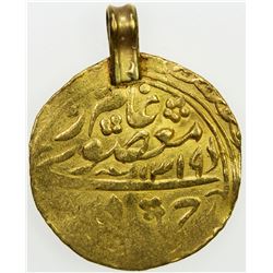 MANGHIT OF BUKHARA: 'Abd al-Ahad, 1886-1910, AV tilla (4.98g), Bukhara-yi sharif, AH1319//AH1319. VF