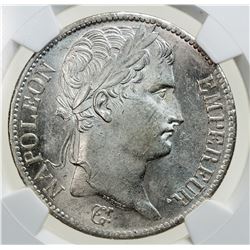 FRANCE: Napeolon I, Emperor, 1804-1815, AR 5 francs, 1811-A