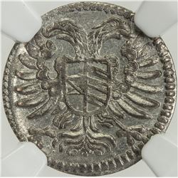 SILESIA-OPPELN: Frederick II, King of Prussia, 1740-1786, AR 3 pfennig (groschel), Oppeln, 1760. NGC