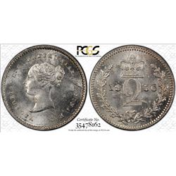 GREAT BRITAIN: Victoria, 1837-1901, AR 2 pence, 1856, PCGS PL64