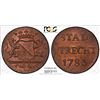 Image 1 : NETHERLANDS: UTRECHT: Dutch Republic, AE duit, 1783. PCGS MS64