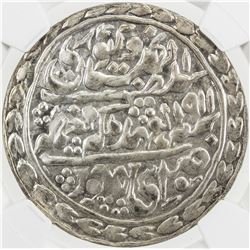 JAIPUR: Madho Singh II, 1880-1922, AR nazarana rupee, Sawai Jaipur, 1911 year 32. NGC MS65