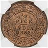Image 2 : BRITISH INDIA: Victoria, Empress, 1876-1901, AE 1/2 pice, 1888(c)