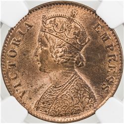 BRITISH INDIA: Victoria, Empress, 1876-1901, AE 1/4 anna, 1900(c)