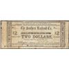 Image 1 : 1861 $2 Southern Railroad Co. Vicksburg, Mississippi Script Note