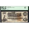 1862 $100 Confederate States of America Note T-39 PCGS New 62