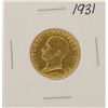 1931 Italy 100 Lire Gold Coin