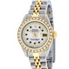 Image 2 : Rolex Ladies Two Tone 14K MOP Sapphire String Diamond Datejust Watch