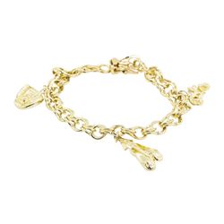 14KT Yellow Gold Charm Bracelet