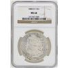 Image 1 : 1880-CC $1 Morgan Silver Dollar Coin NGC MS66