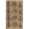 Uncut Sheet of 1800's $5 Canal & Banking Co. Obsolete Notes