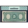 Image 2 : 1869 $5 Rainbow Legal Tender Note Fr.64 PCGS Gem New 65PPQ