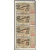 Image 1 : Uncut Sheet of (4) State of Louisiana Baby Bond Obsolete Notes