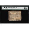 Image 1 : Jul 2, 1780 $3 Rhode Island Colonial Currency Note PMG Choice Uncirculated 63