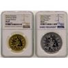 Lot of 2018 Niue Disney Scrooge McDuck Gold & Silver Coins NGC MS69