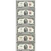 Image 1 : Lot of (6) 1953/1963 $2 Legal Tender Notes