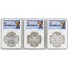 Lot of 1982Mo/1983Mo/1985Mo Mexico Libertad Onza Silver Coins NGC MS66