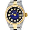Image 1 : Rolex Ladies Two Tone 14K Blue Vignette Diamond Datejust Wristwatch