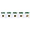 Image 1 : Lot of (5) 2002 Sacagawea Dollar Coins ICG MS67