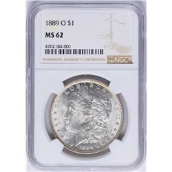 1889-O $1 Morgan Silver Dollar Coin NGC MS62